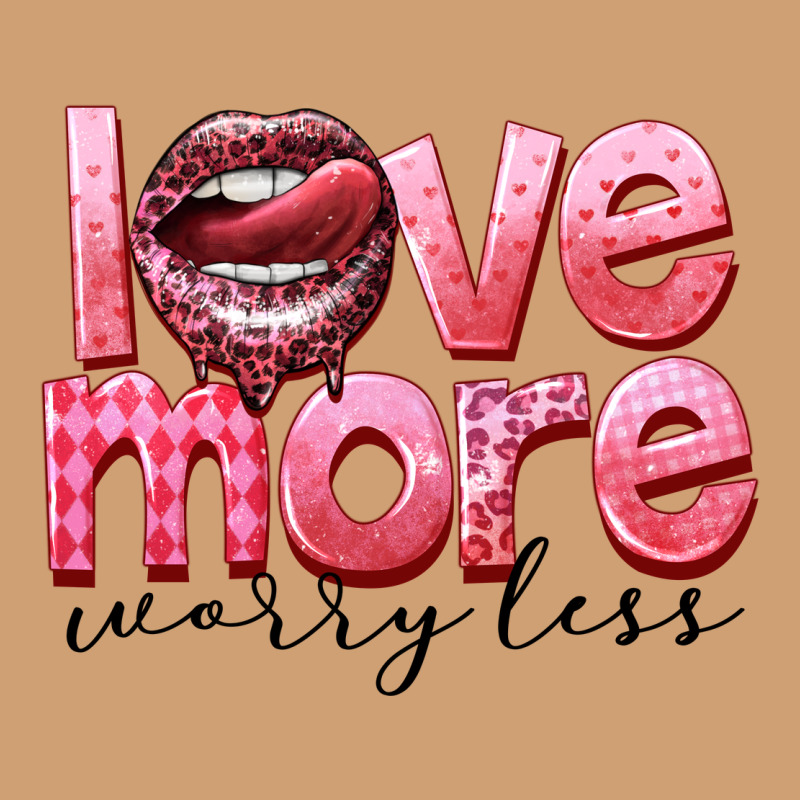 Love More Worry Less Vintage Tee by FaDigitalArtStudio | Teevron
