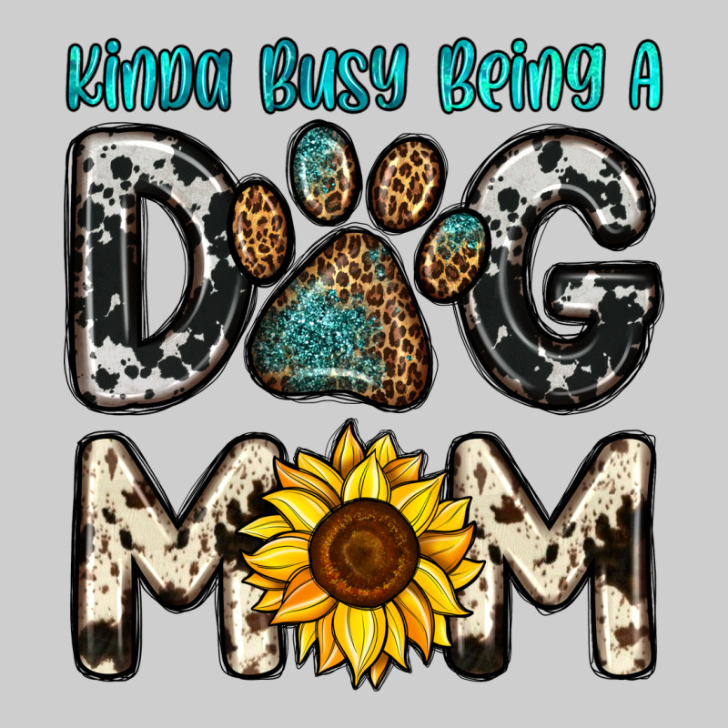 Kinda Busy Being A Dog Mom Premium Tee by OliviaCreatesArt | Teevron