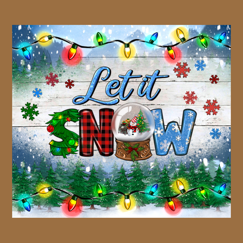 Let It Snow Tumbler Vintage Tee by BundleAndBundleShop | Teevron