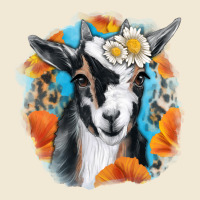 Daisy Goat With Background Premium Tee | Teevron