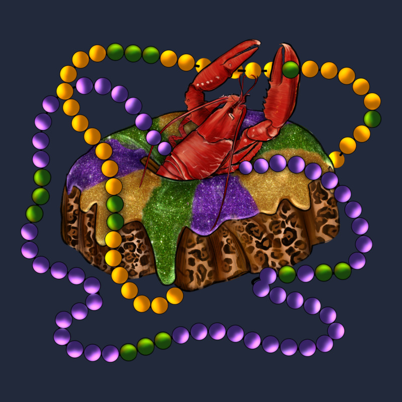 Mardi Gras Craw Fish King Cake With Leopard Premium Sweatshirt by RanaPortraitStore | Teevron