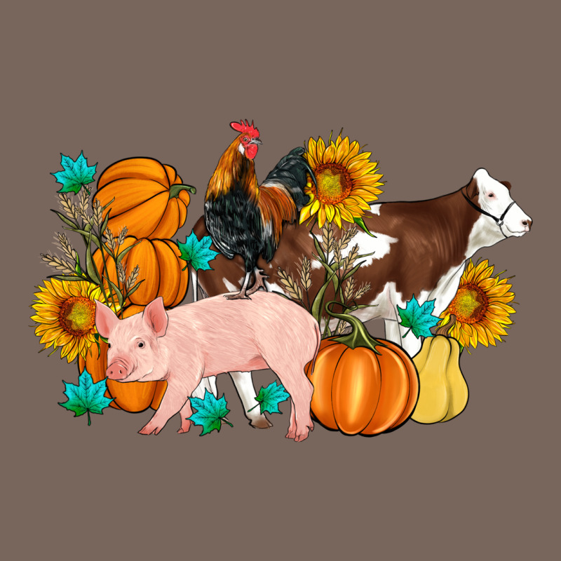 Farm Life Fall Pig Cow Rooster Premium Hoodie by Artiststas | Teevron