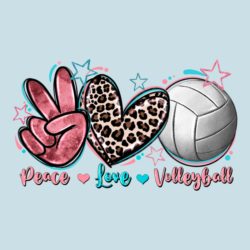 Peace Love Volleyball Ladies Tee by FaDigitalArtStudio | Teevron