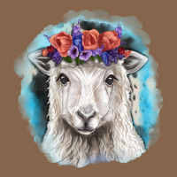 Sunflower Sheep With Background Premium Tee | Teevron