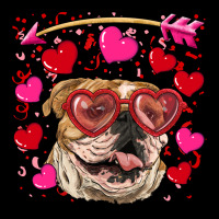 Valentine's Day  Brown English Bulldog Heavy Core Tee | Teevron