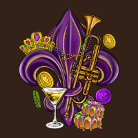 Fleur De Lis Mardi Gras Heavy Core Tee | Teevron