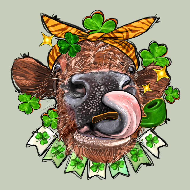 St. Patrick's Day Cow Ladies Tee by FaDigitalArtStudio | Teevron