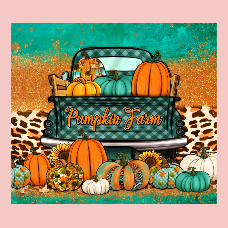 Pumpkin Farm Truck Tumbler Urban Heavy Tee by Jasminsmagicworld | Teevron