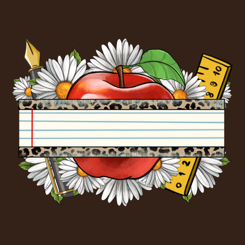 Floral Teacher Custom Name Heavy Core Tee by CowGirlArtShop | Teevron