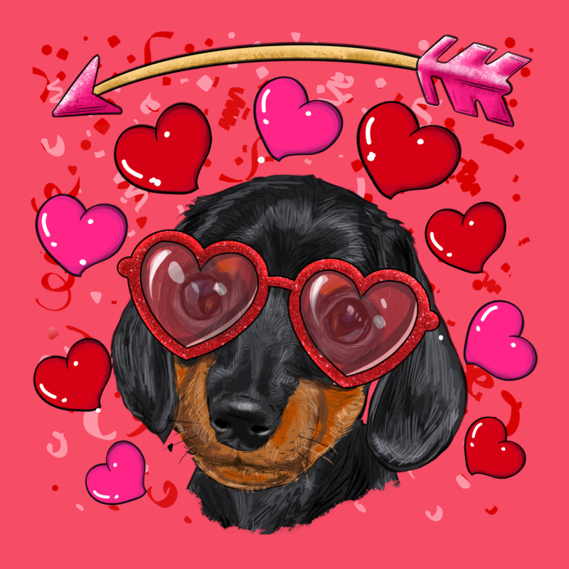 Valentine's Day  Dachshund Puppy Premium Sweatshirt by RanaPortraitStore | Teevron