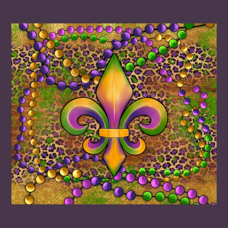 Mardi Gras Fleur De Lis Heavyweight Hoodie by RanaPortraitStore | Teevron