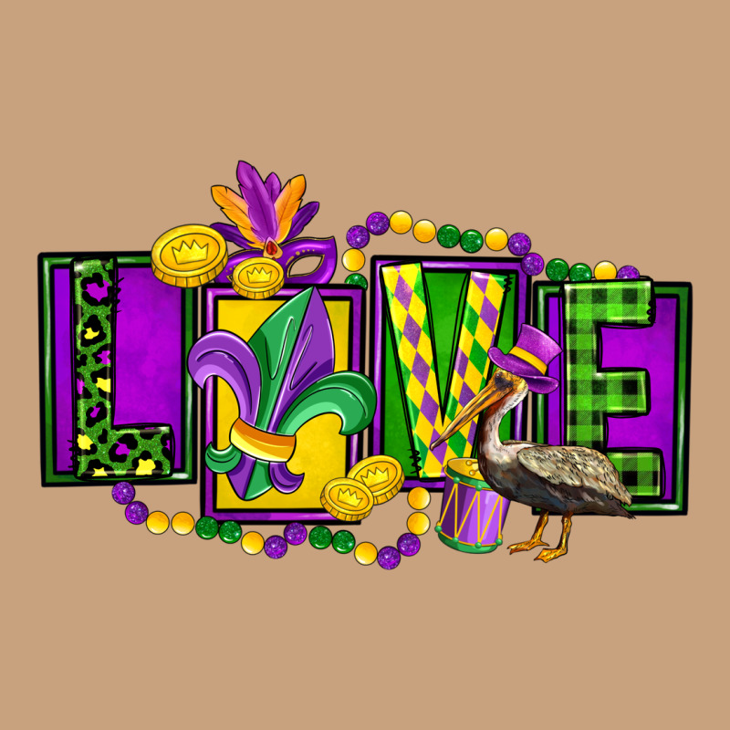 Mardi Gras Love Vintage Tee by FaDigitalArtStudio | Teevron