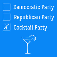 Democratic Republican Cocktail Party Funny Zipper Hoodie | Teevron