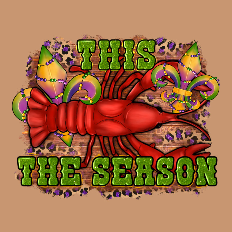Mardi Gras This The Season Crawfish Fleur De Lis Heavyweight Hoodie by RanaPortraitStore | Teevron