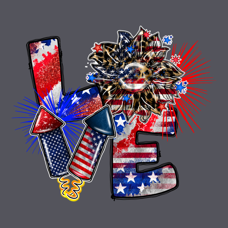 Patriotic Love Vintage Hoodie by CowhideDigitalArt | Teevron
