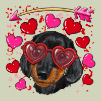 Valentine's Day  Dachshund Puppy Heavyweight Hoodie | Teevron
