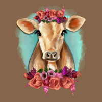 Floral Cow Premium Tee | Teevron