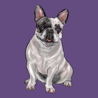 White Black French Bulldog Vintage Hoodie | Teevron
