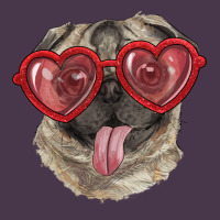 Pug With Love Glasses Heavyweight Hoodie | Teevron