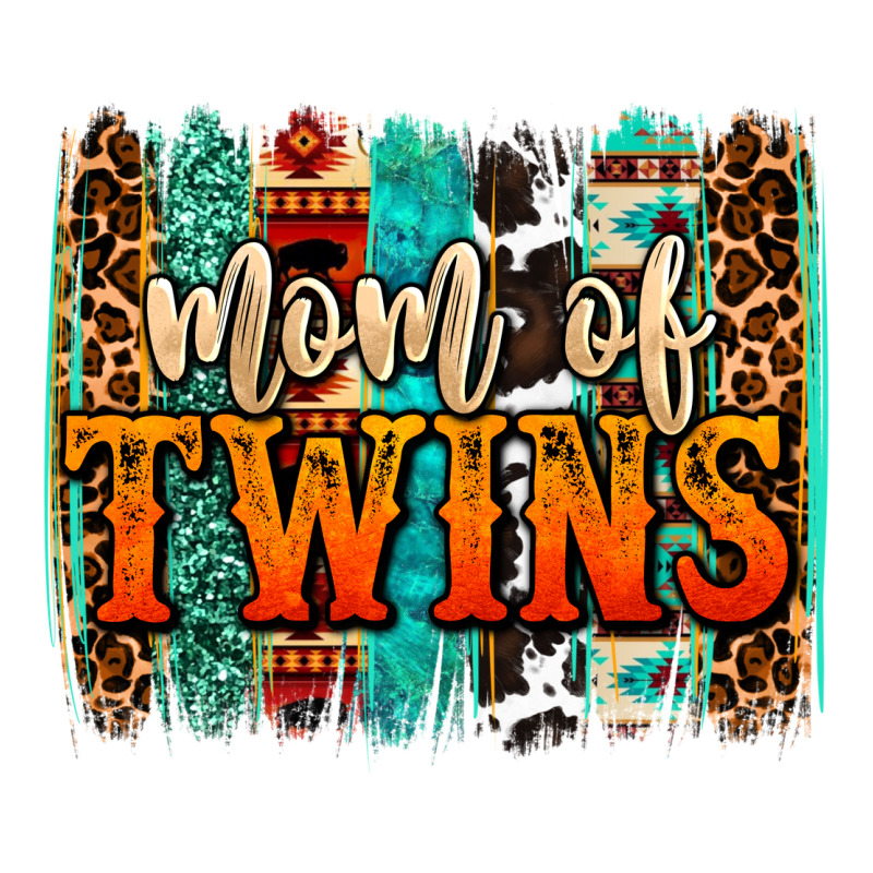 Mom Of Twins Western Brushstroke Premium Tee by OliviaCreatesArt | Teevron