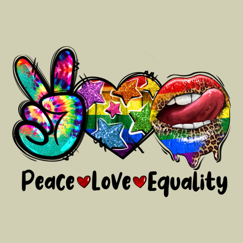 Peace Love Equality Lgbt+ Heavy Core Tee by CowGirlArtShop | Teevron