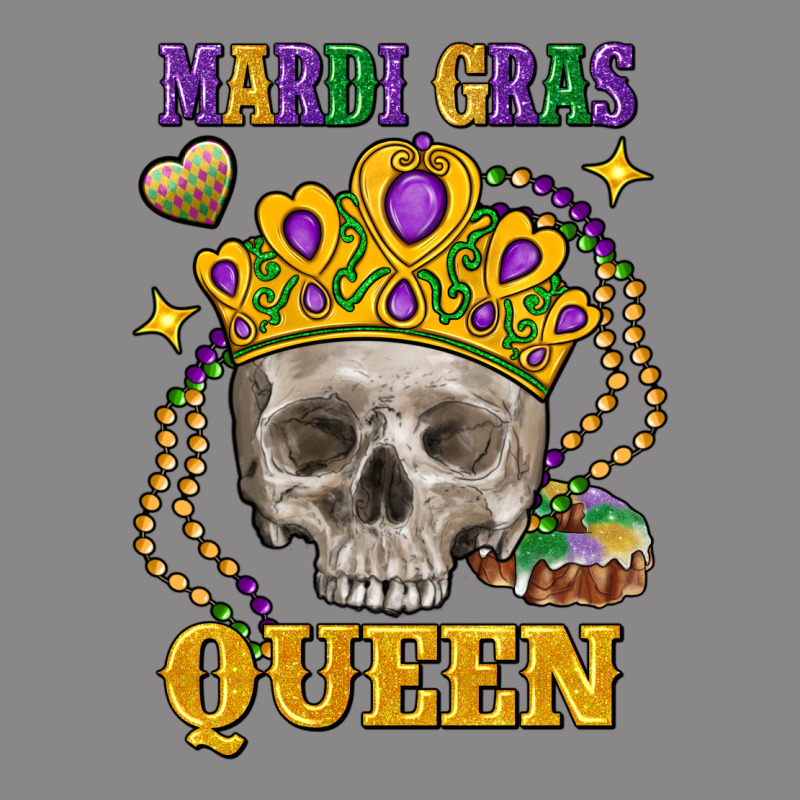 Skull Mardi Gras Queen Vintage Tee by FaDigitalArtStudio | Teevron