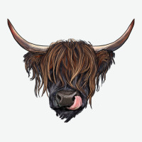 Black Highland Cow Urban Heavy Tee | Teevron