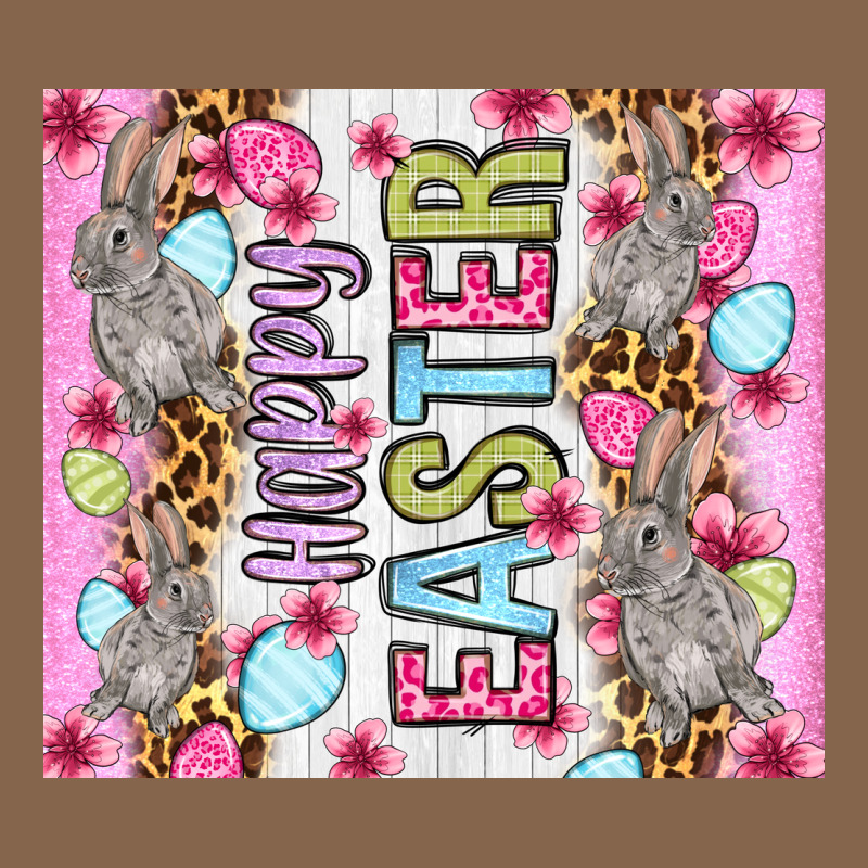 Happy Easter Bunnies Eggs 20oz Skinny Tumbler Premium Tee by OliviaCreatesArt | Teevron