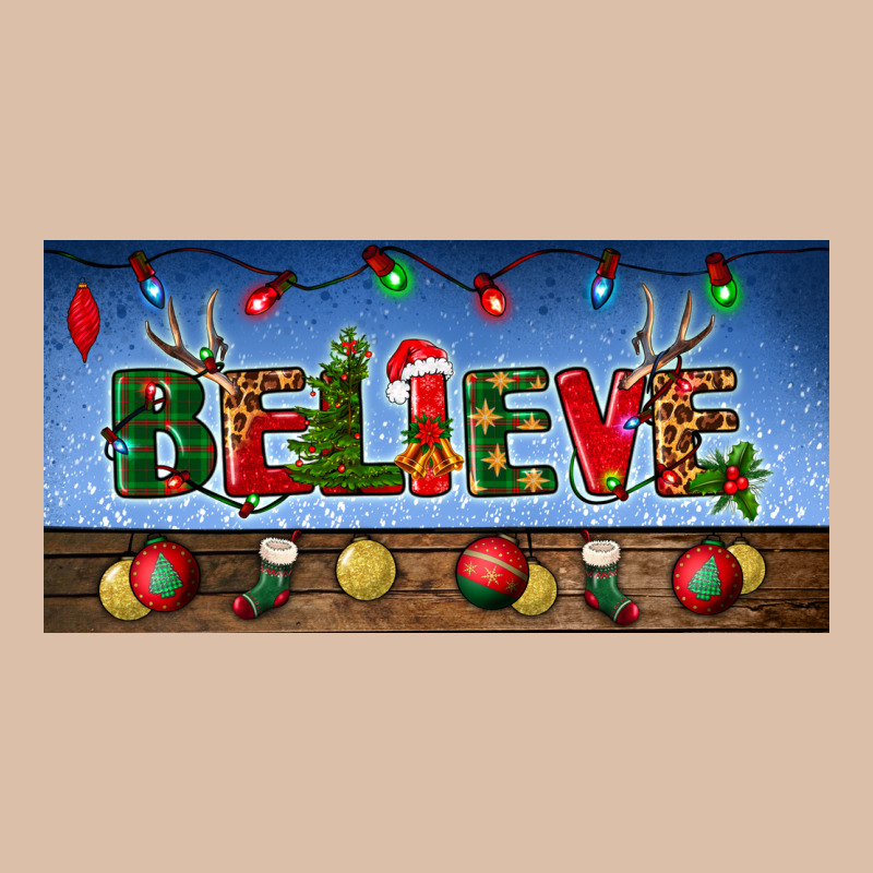 Christmas Believe License Plate Urban Heavy Tee by BundleAndBundleShop | Teevron