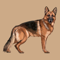 German Shepherd Dog Illustrations Vintage Hoodie | Teevron