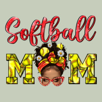 Softball Mom  And Afro Messybun Mom Bbs Ladies Tee | Teevron