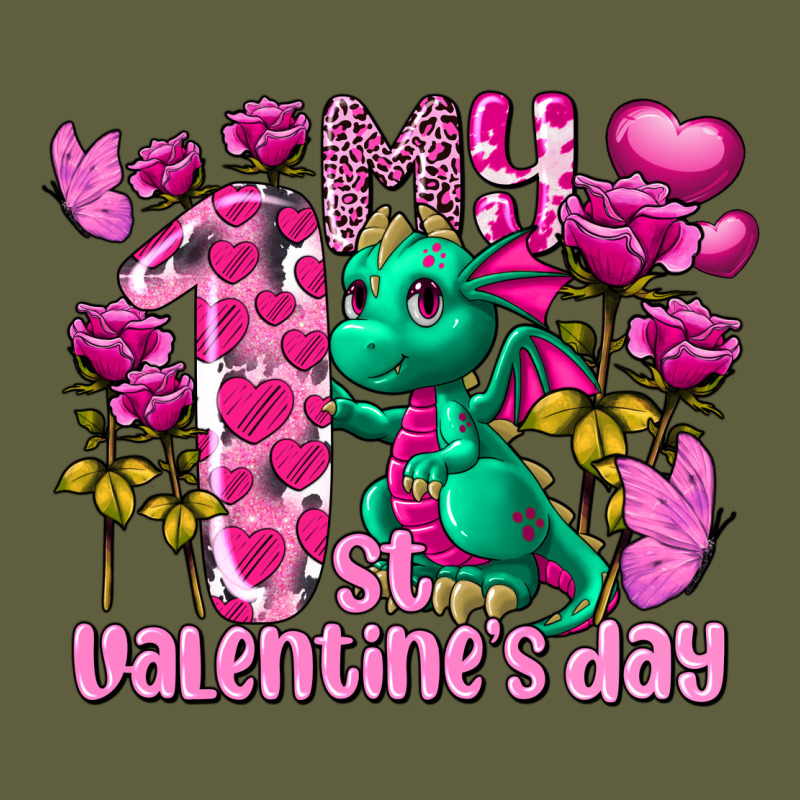 My First Valentine's Day Dragon Vintage Tee by FaDigitalArtStudio | Teevron