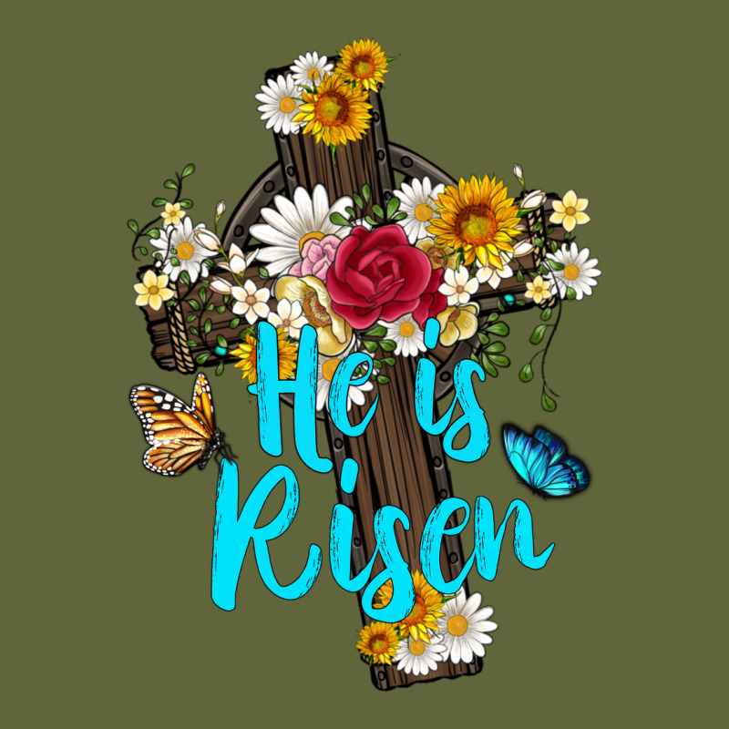 He Is Rısen With Cross And Butterfly Classic Tee by Artiststas | Teevron