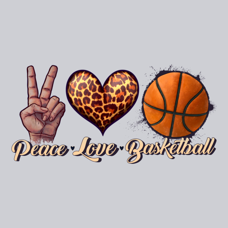 Peace Love Basketball Heavyweight Sweatshirt by JahusDesignShop | Teevron