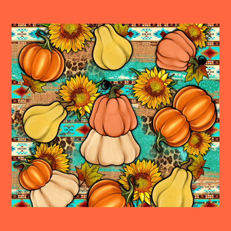 Pumpkin Sunflowers Leaves Premium Hoodie by Artiststas | Teevron