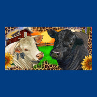 Charolais Bull And Black Angus Bull With Farm Premium Sweatshirt | Teevron