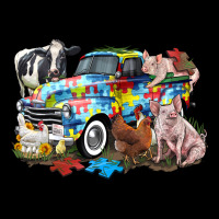 Autism Truck With Farm Animals Heavy Core Tee | Teevron
