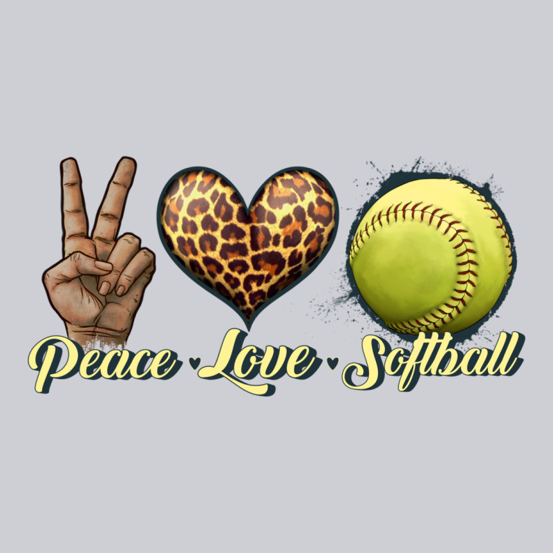 Peace Love Softball Heavyweight Sweatshirt by JahusDesignShop | Teevron
