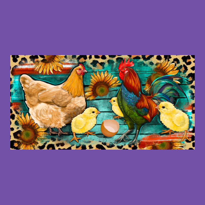 Chicken Rooster And Chicks With Leopard Premium Sweatshirt by RanaPortraitStore | Teevron