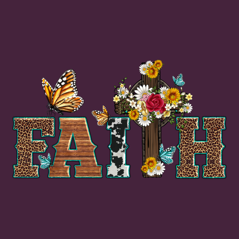 Faith Cross And Butterfly With Sunflower Leopard And Roses Classic Tee by Artiststas | Teevron