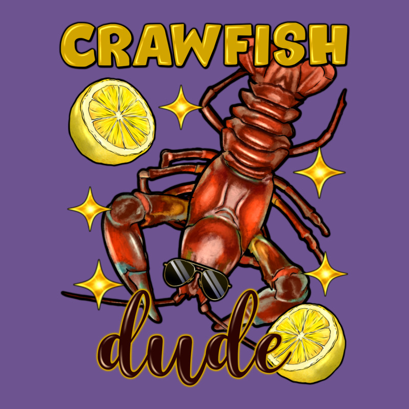Mardi Gras Crawfish Dude Vintage Tee by FaDigitalArtStudio | Teevron