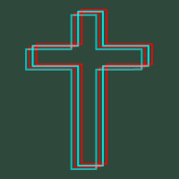 A Neon Christian Cross Zipper Hoodie | Teevron