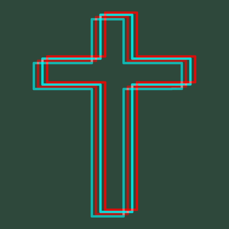 A Neon Christian Cross Zipper Hoodie by artisFamous | Teevron