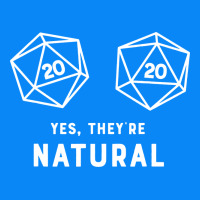 Yes They're Natural 20 Dice Funny Rpg Gamer Zipper Hoodie | Teevron