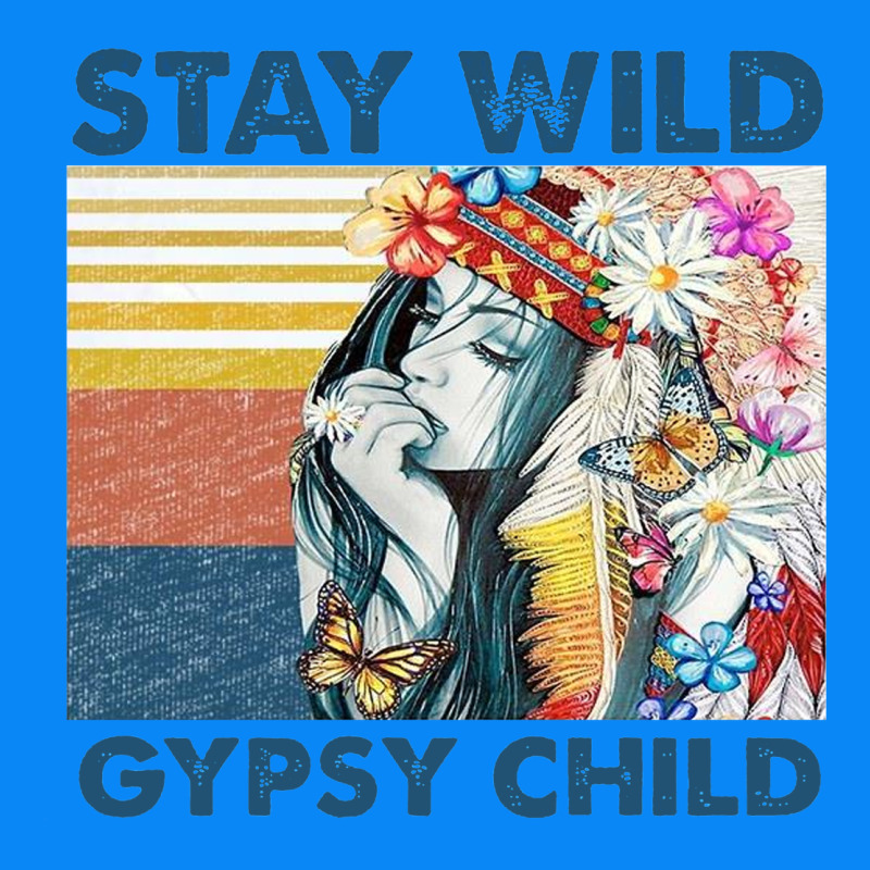 Stay Wild Gypsy Child Letter Rainbow Zipper Hoodie by artisFamous | Teevron