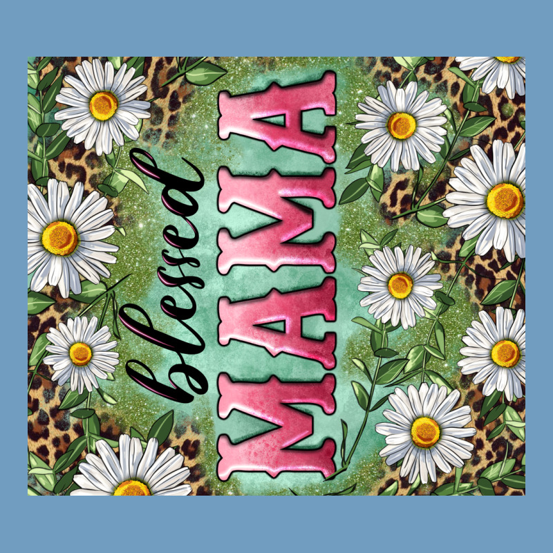 Blessed Mama With Daisy And Leopard Urban Heavy Tee by RanaPortraitStore | Teevron