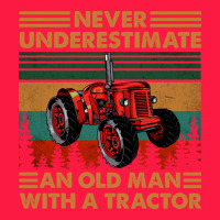 Never Underestimate An Old Man With A Tractor Retro Vintage Zipper Hoodie | Teevron