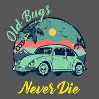 Vintage Funny Beetle Bug Distressed Classic Cars Old Bugs Never Die Zipper Hoodie | Teevron
