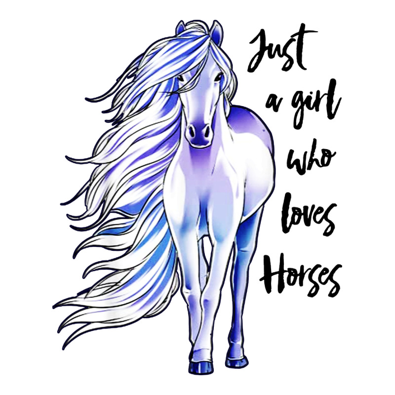 Just A Girl Who Loves Horses Zipper Hoodie by artisFamous | Teevron
