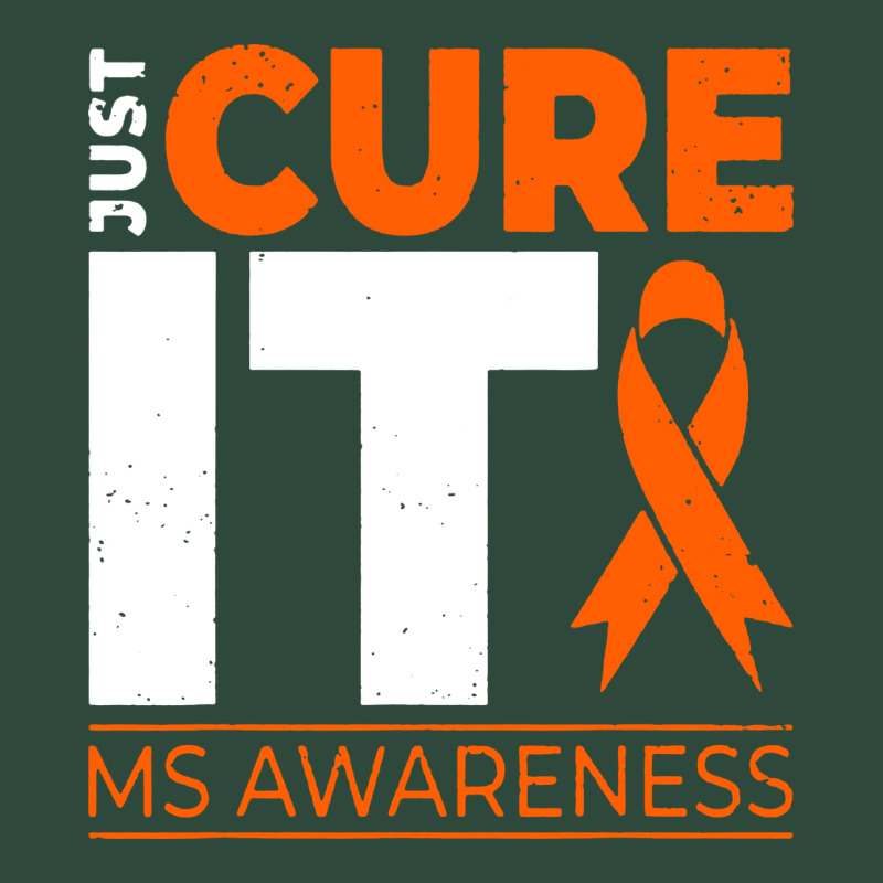 Just Cure It Ms Multiple Sclerosis Awareness Zipper Hoodie by artisFamous | Teevron